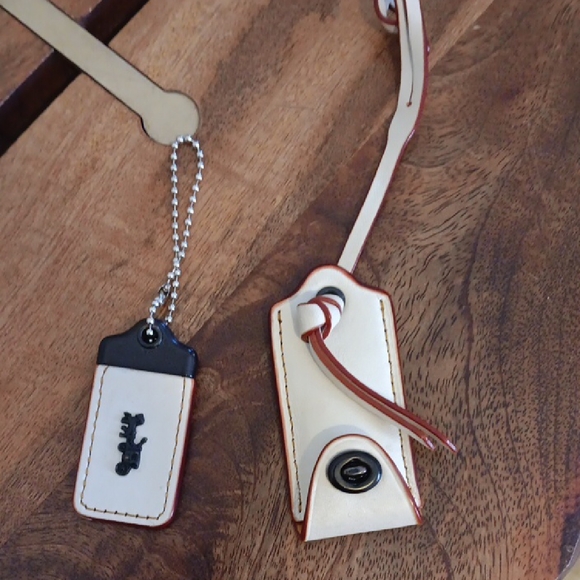 Coach Handbags - Coach Cream Handtag And Clochette